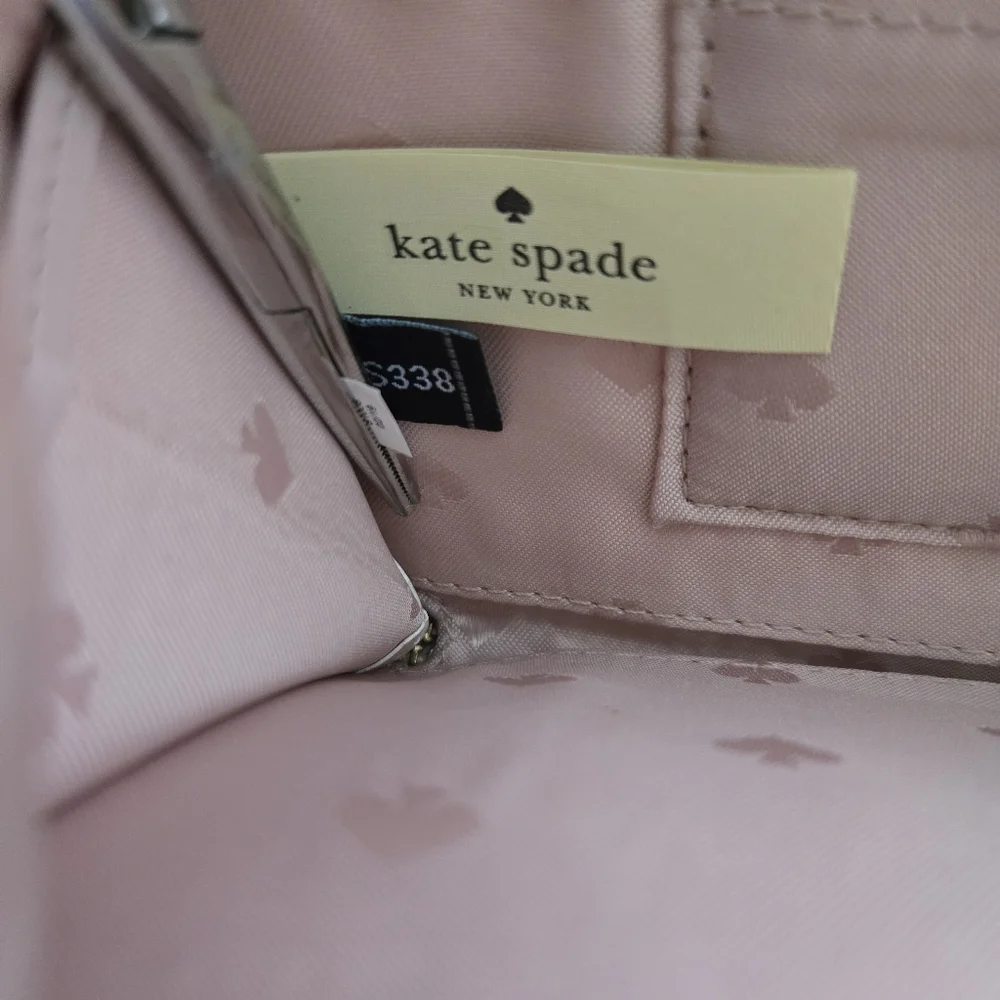 Kate Spade Light Pink Pebbled Leather Jackson Street Half Moon Women's Wristlet